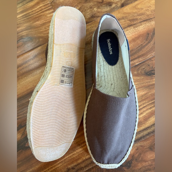 NEW Saludos Men’s Dali Original Espadrille Iberia Brown Slip On Shoes 44 10 10.5 main image 3